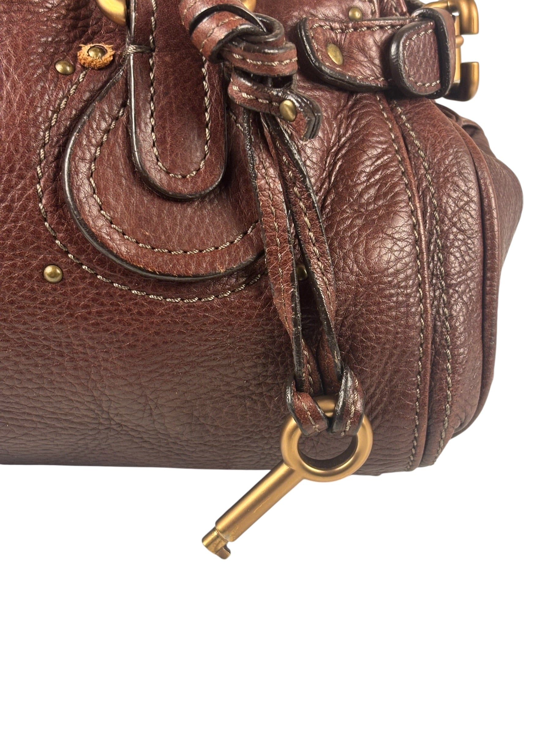 Chloe Paddington Brown Leather Handbag