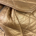 Chanel Gold Quilted Lambskin Lady Braid Flap Bag 2005