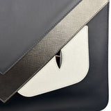 Fendi Black/Grey/White Monster Bag Bugs Eye Pouch
