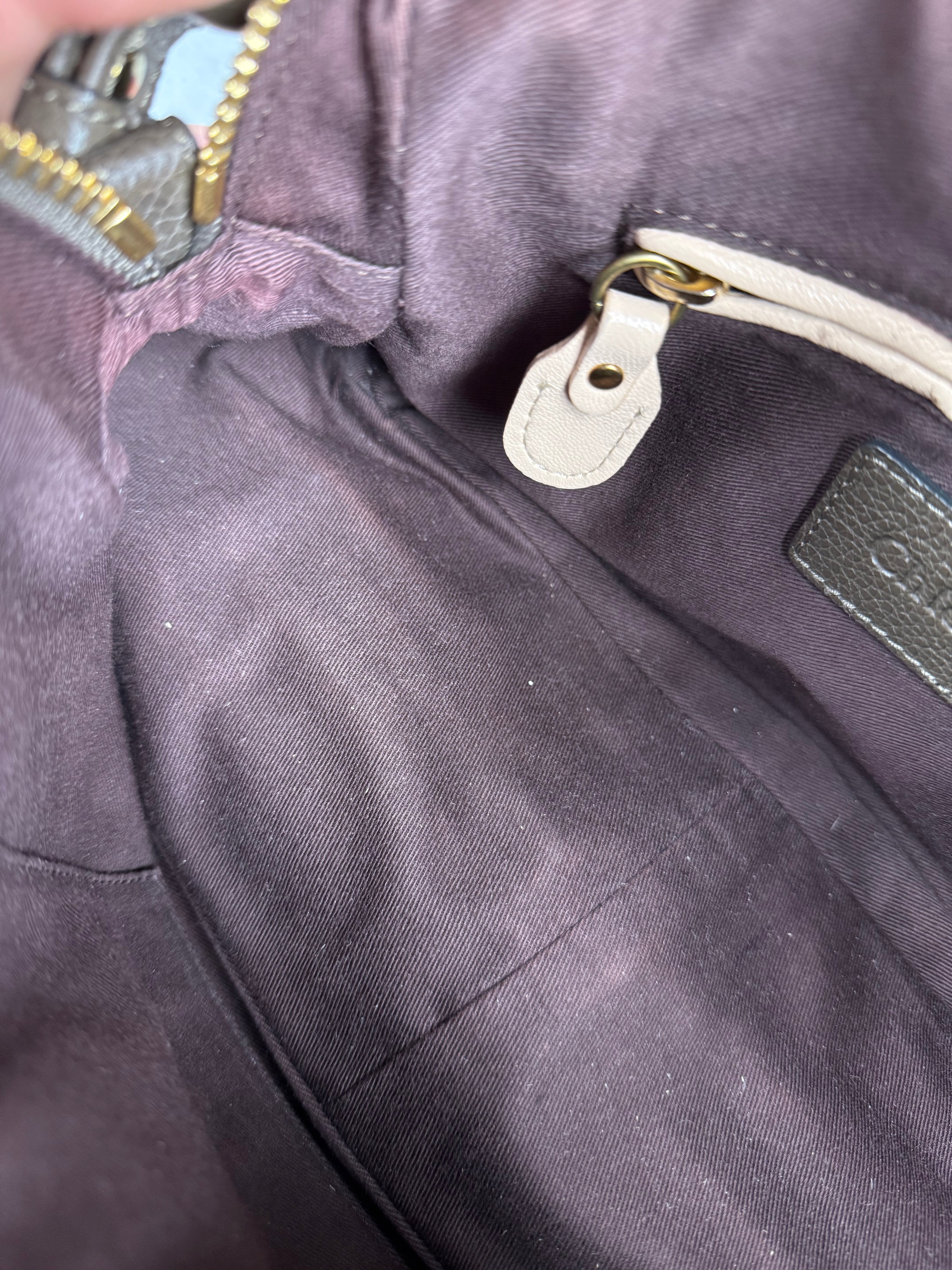 Chloe Partay Small Taupe Two-Way Bag