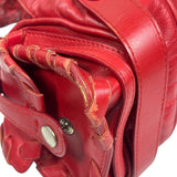 Chloe Red Leather Silverado Shoulder Bag