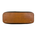 Celine Vintage Leather Macadam Dome Hand Bag
