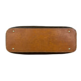 Celine Vintage Leather Macadam Dome Hand Bag