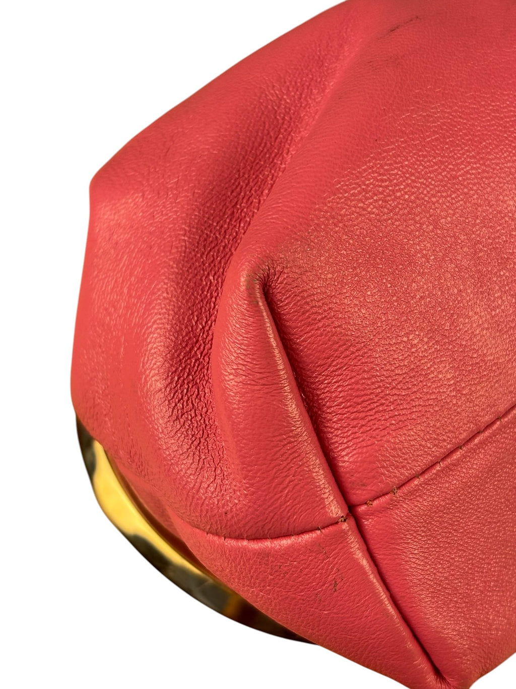 Jimmy Choo Pink Leather Micro Bob Bon Two-Way Bag