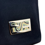 Fendi FF Wave Canvas Shoulder Tote