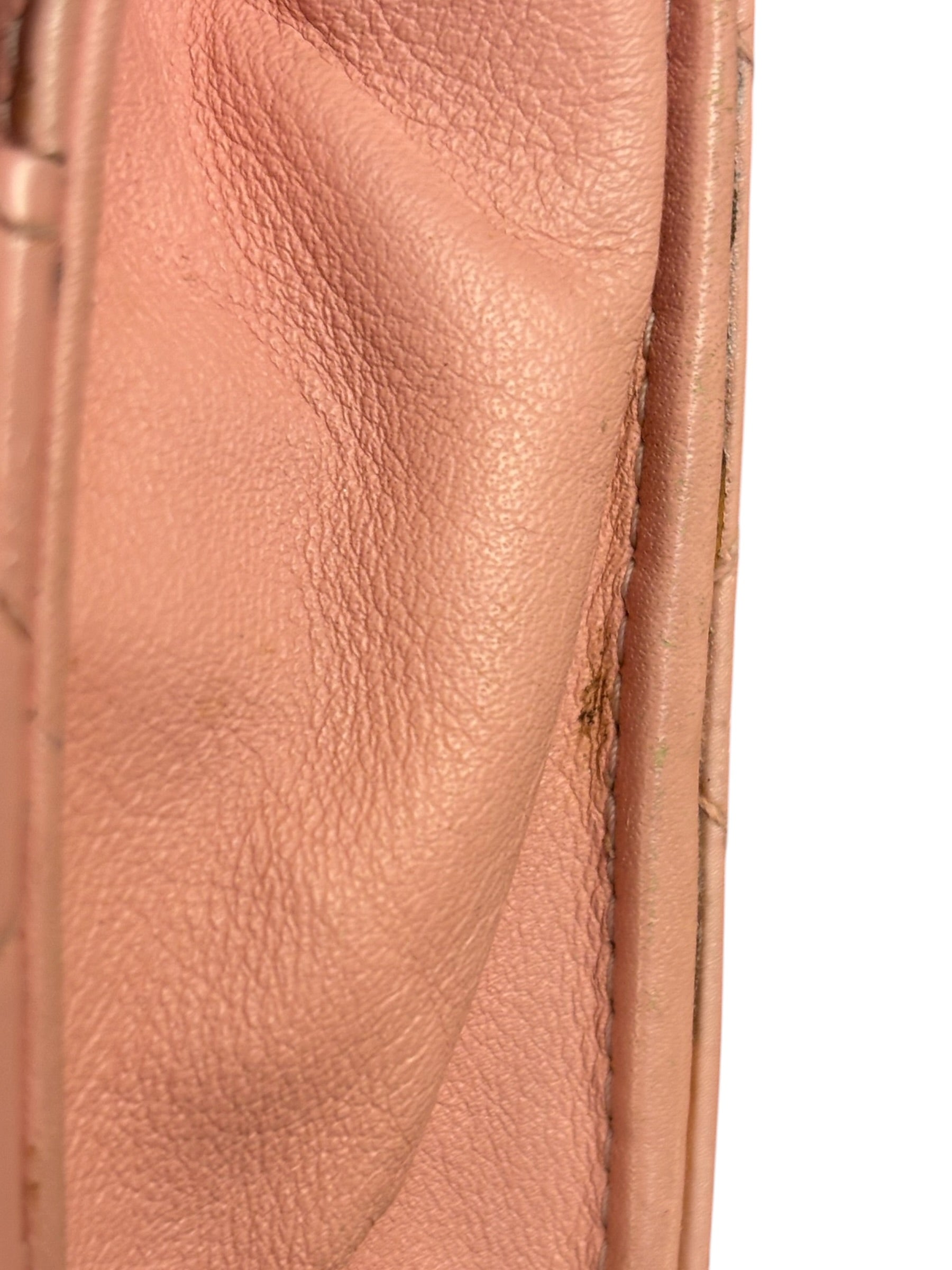 Chanel Pink Patent Quilted Wallet on Chain Bag 2012