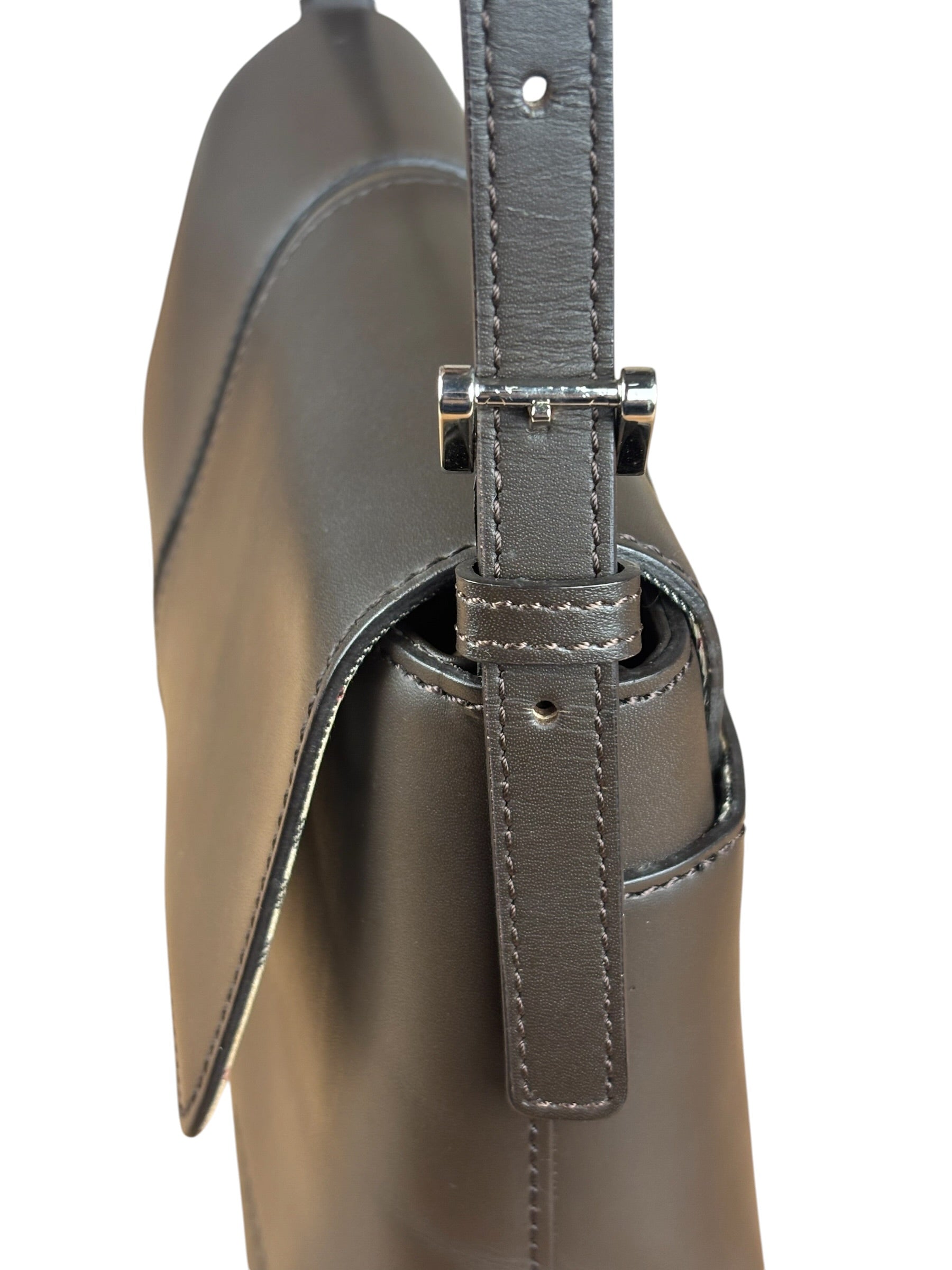 Burberry Brown Leather Shoulder Bag