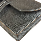 Christian Dior Black Grained Leather Saddle Belt Bag