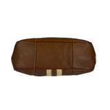Prada Lizard Pushlock Flap Brown Vitello Daino Shoulder Bag