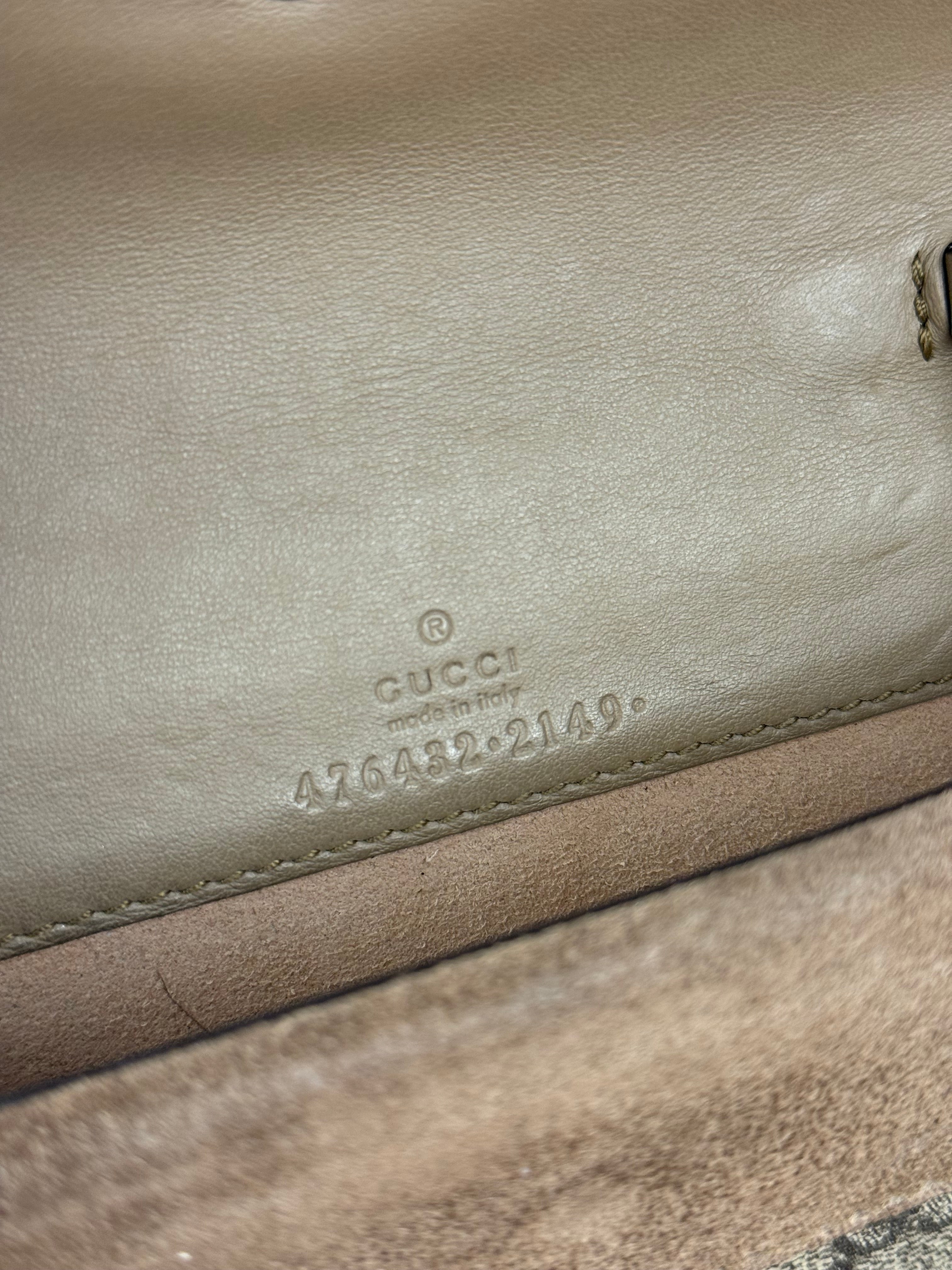 Gucci Dionysus GG Supreme Super Mini Bag Beige/Taupe