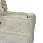 Christian Dior White Lady D-Joy Geometric 2Way Handbag