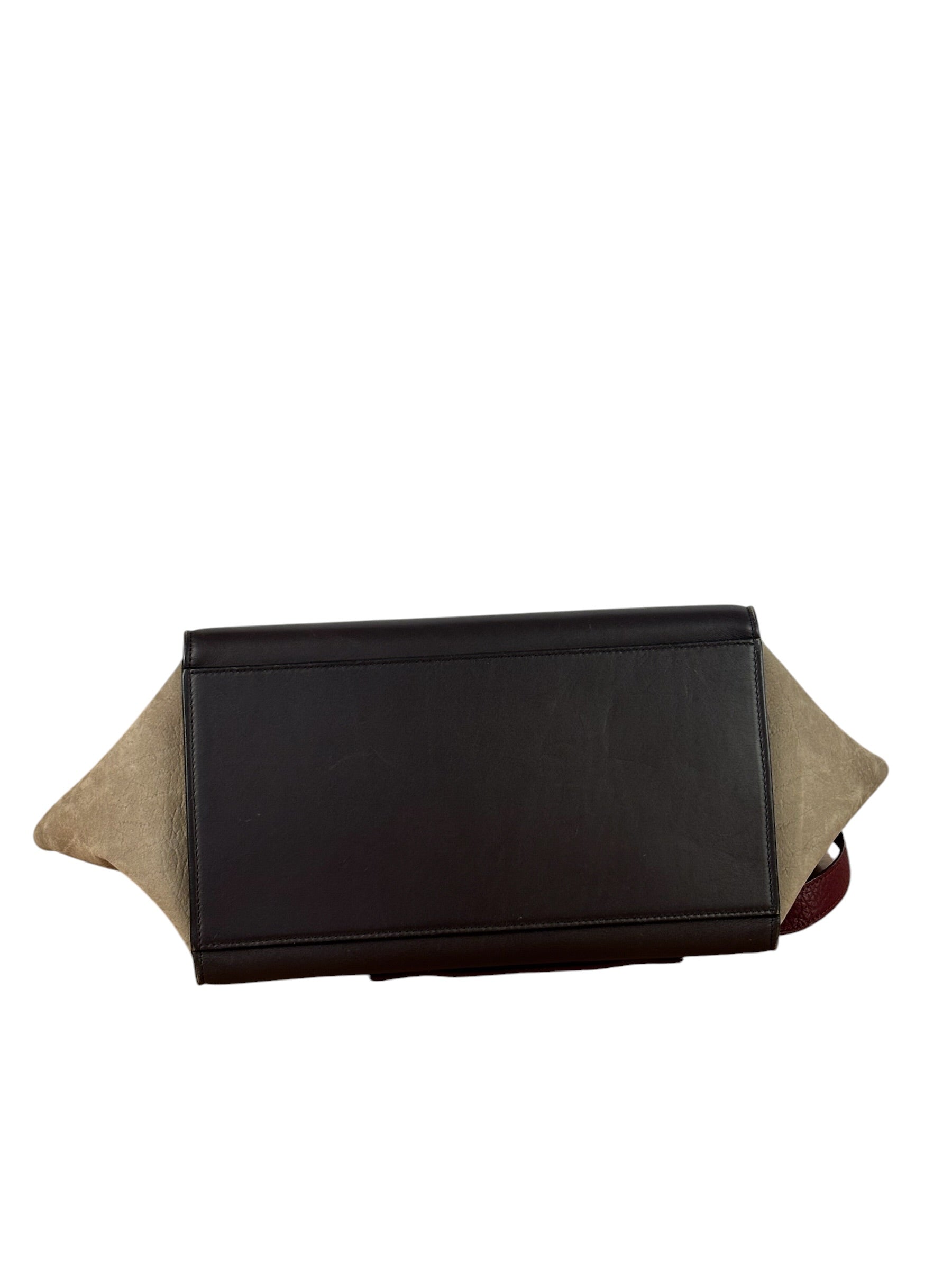 Celine Colorblock Leather/Suede Two-Way Bag