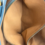 Celine Baby Blue Suede Leather Trip Boogie Handbag