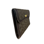 Celine Vintage Canvas Snap Trifold Wallet