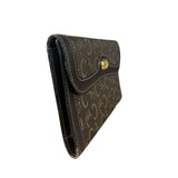 Celine Vintage Canvas Snap Trifold Wallet