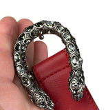 Gucci Dionysus Red Leather Belt