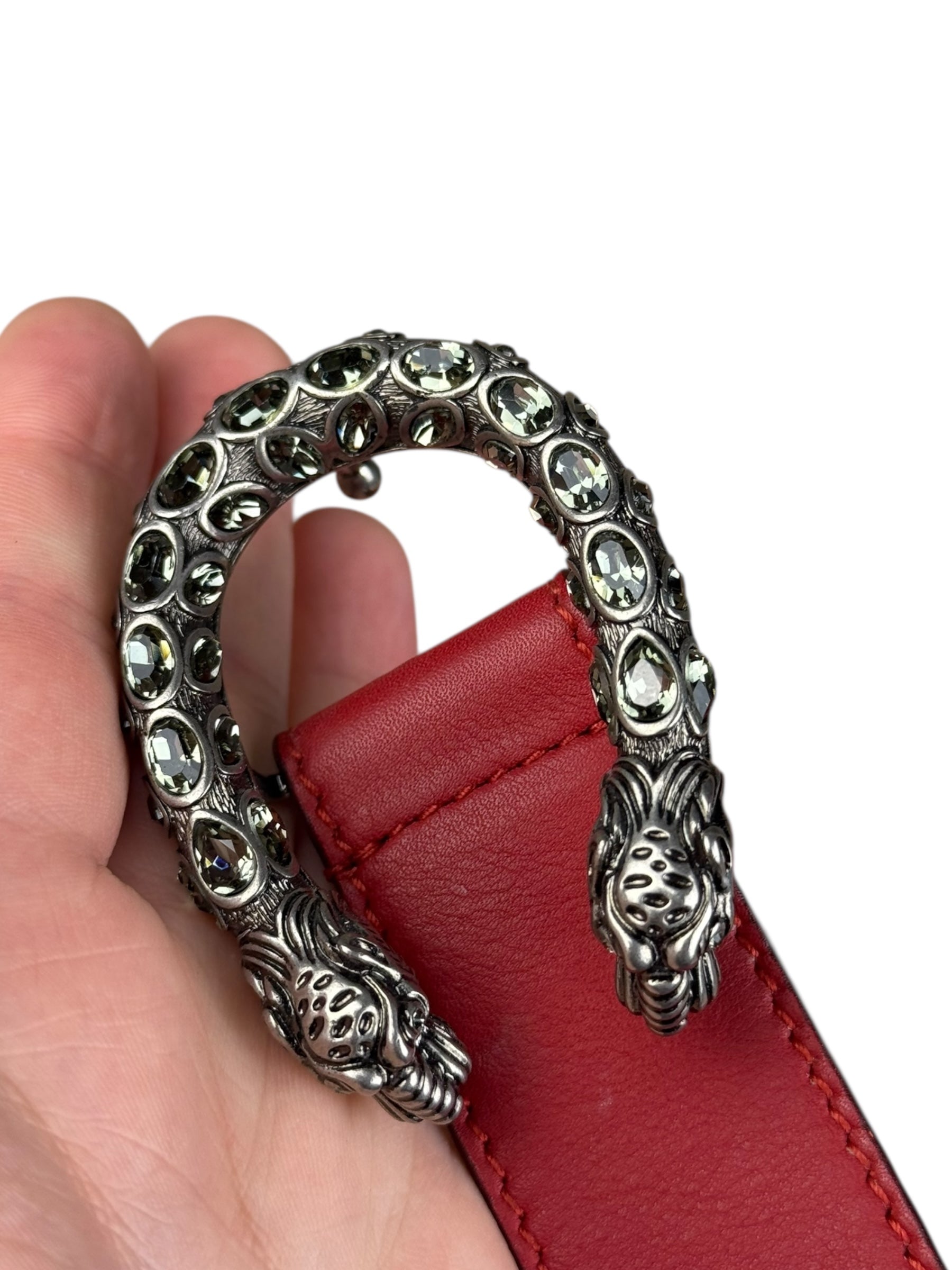 Gucci Dionysus Red Leather Belt