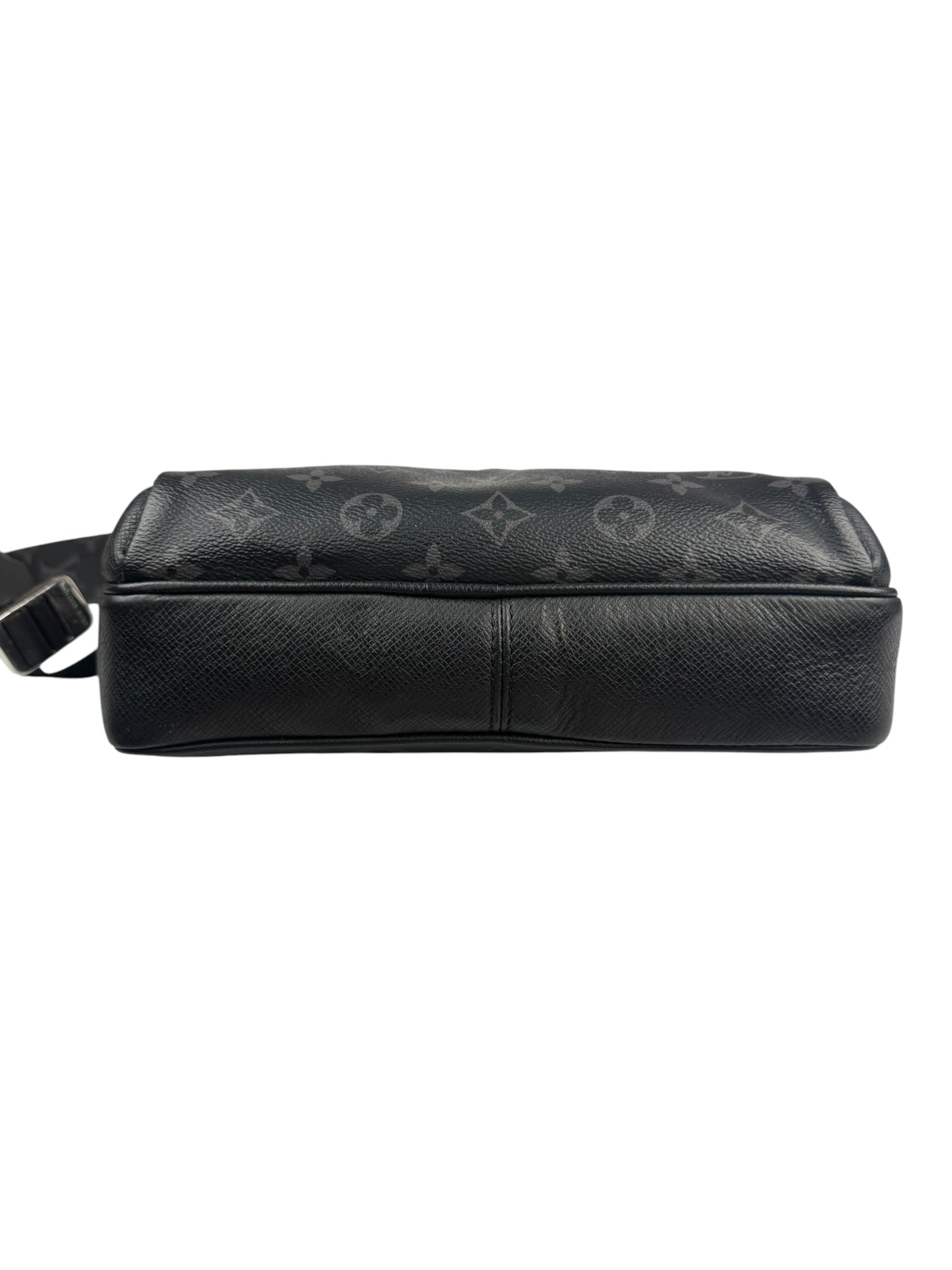 Louis Vuitton Black Monogram Taigarama Outdoor Messenger Bag