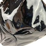 Chanel Black Patent Leather Camellia Petals Shoulder Bag 2010