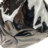 Chanel Black Patent Leather Camellia Petals Shoulder Bag 2010