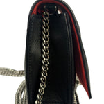 Alexander McQueen Black Leather Medium Skull Shoulder Bag