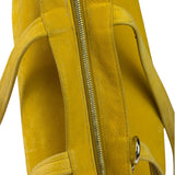 Fendi Yellow Leather Shoulder Bag