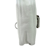 Fendi White Leather Baguette
