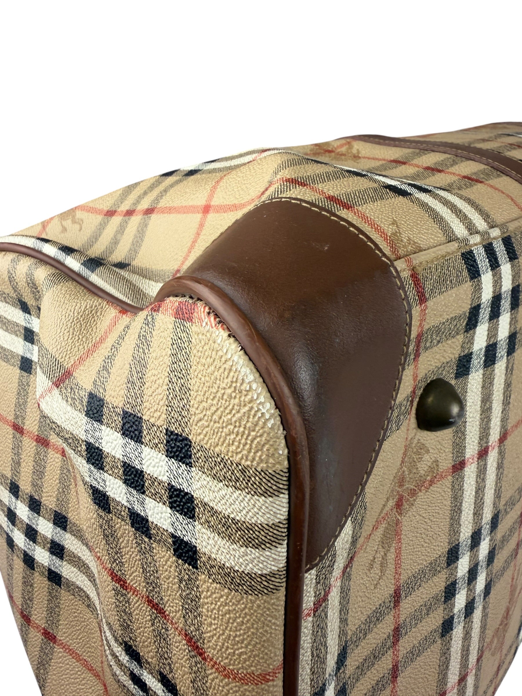 Burberry Vintage House Check Duffel Bag