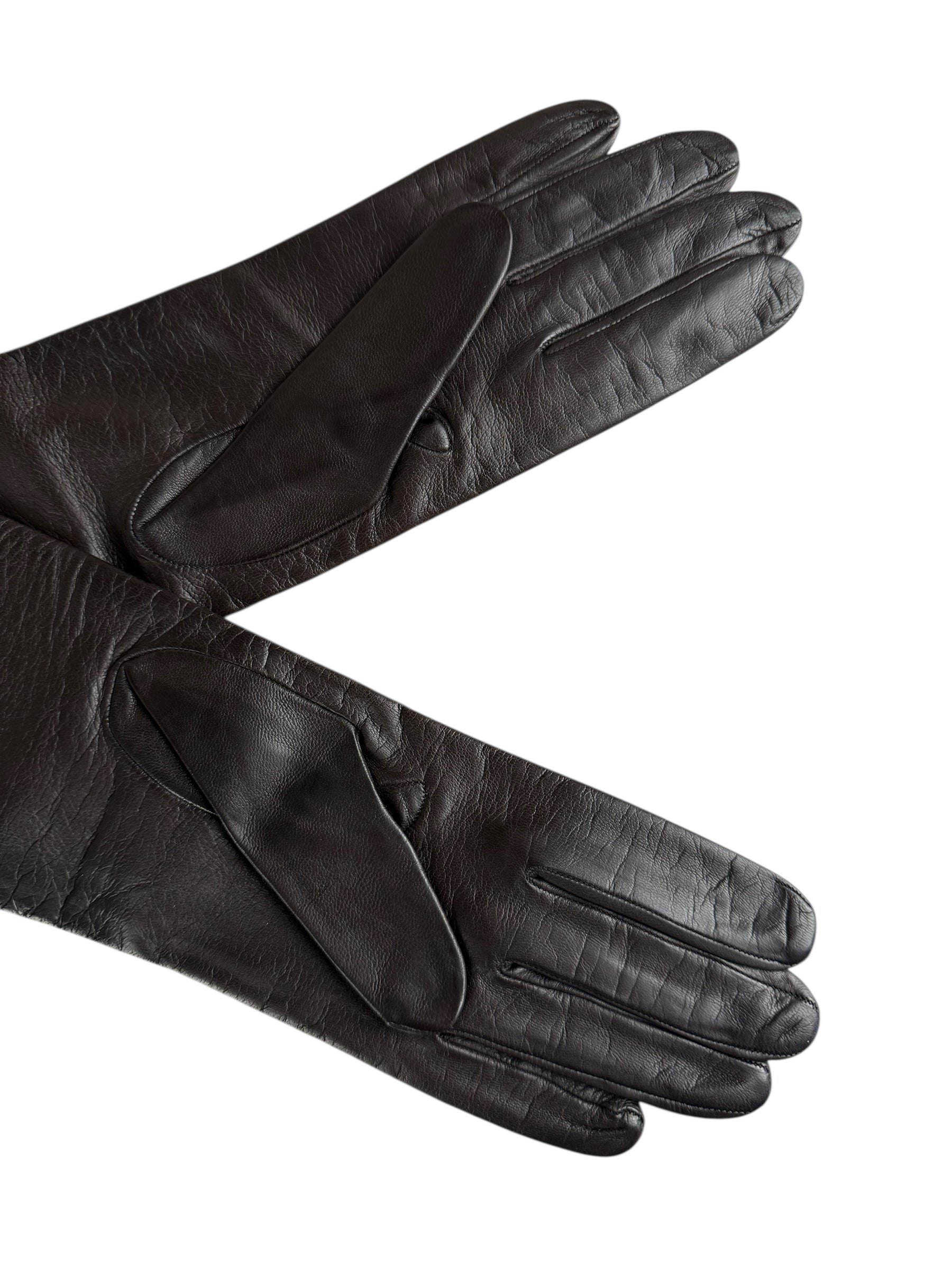 Nieman Marcus Leather Full Length Gloves