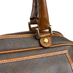 Bally Vintage Leather Coated Monogram Handbag