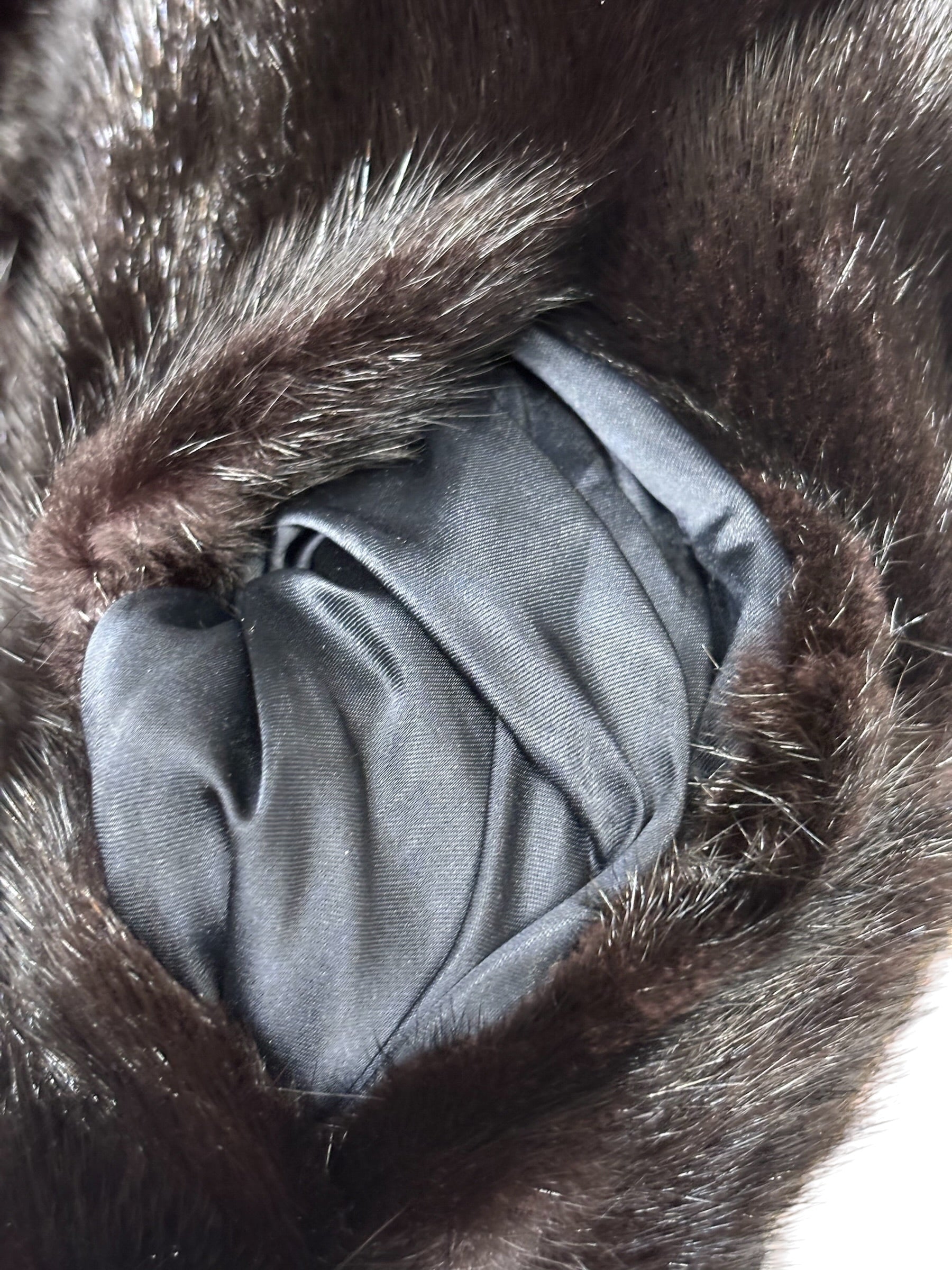 Moonbat Vintage Black Fox Fur Coat