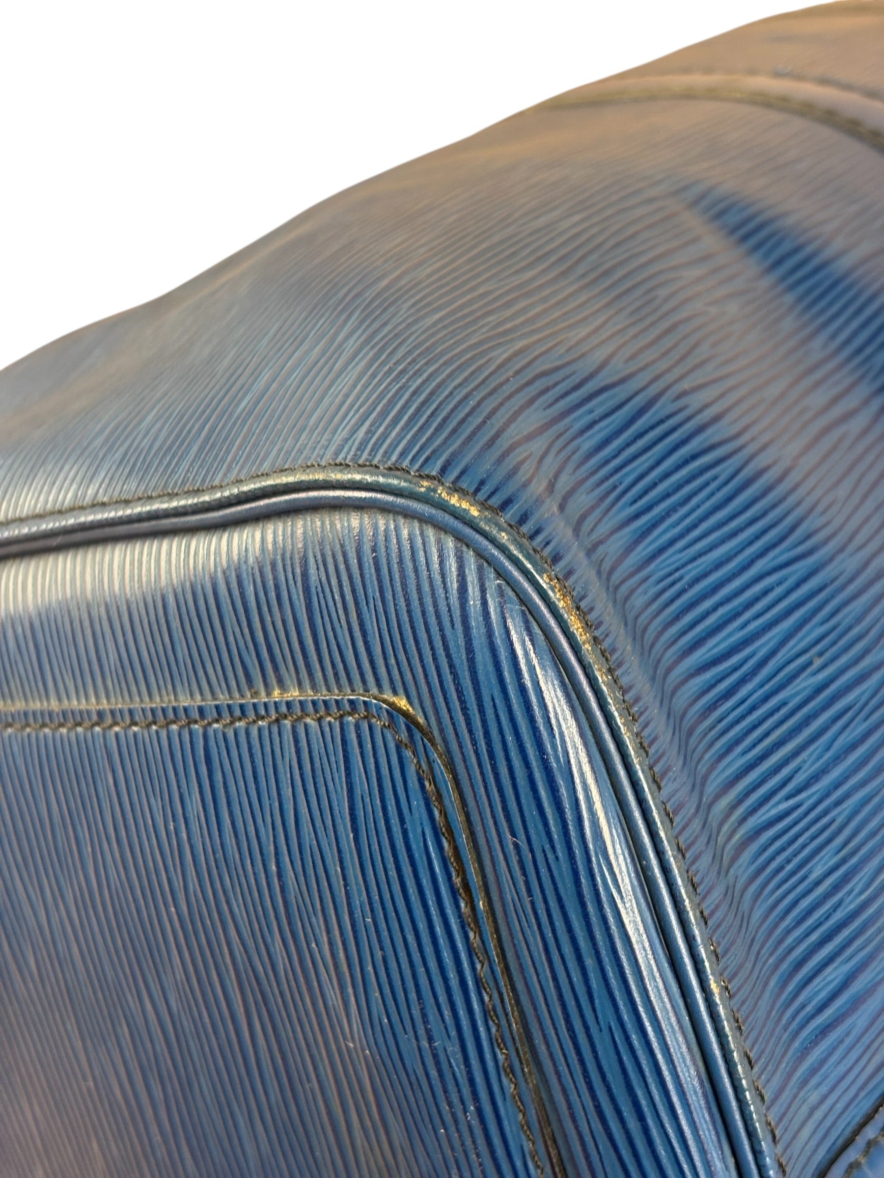 Louis Vuitton Blue Epi Leather Keepall 45