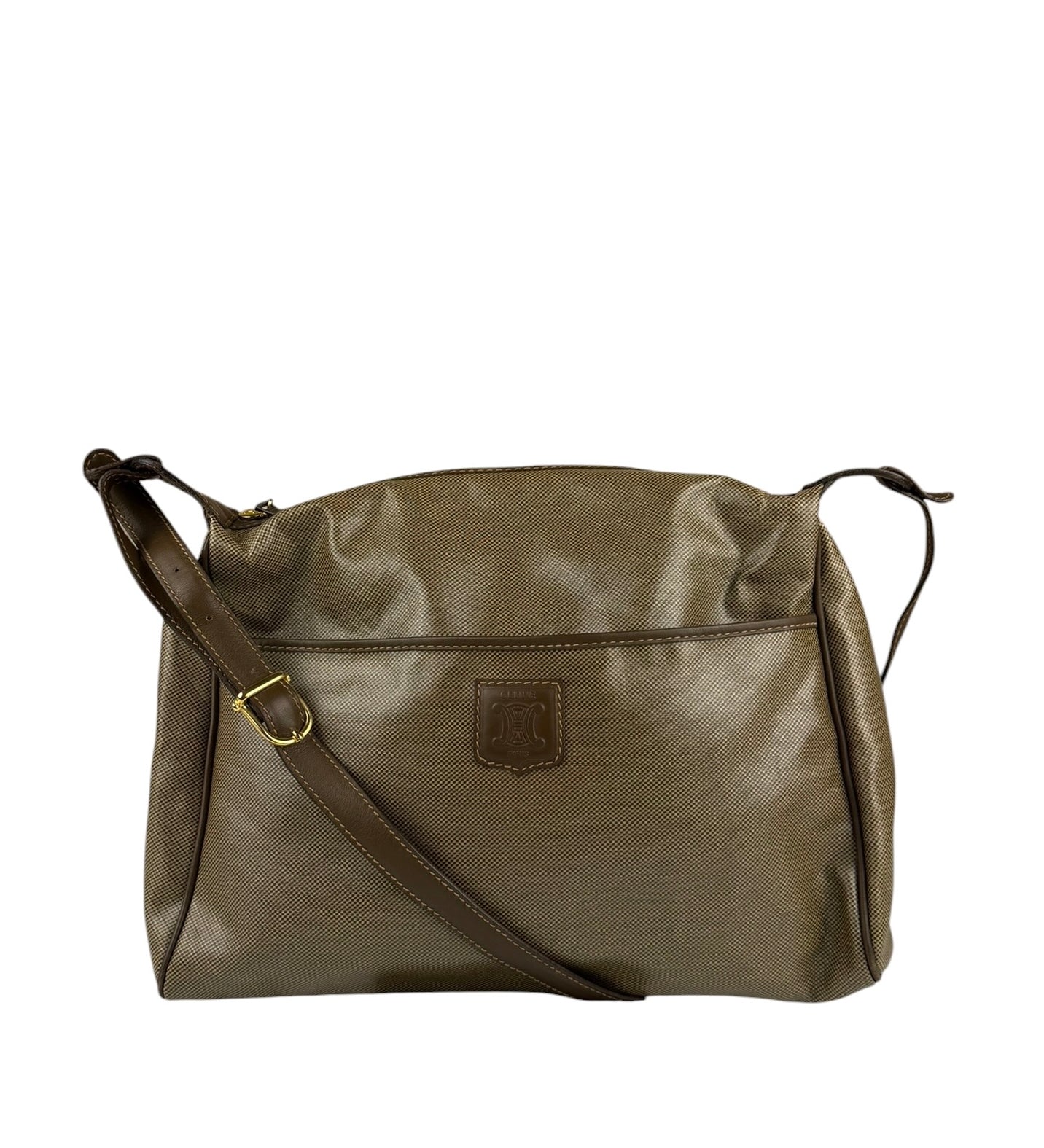 Celine Vintage Leather Shoulder Tote Bag