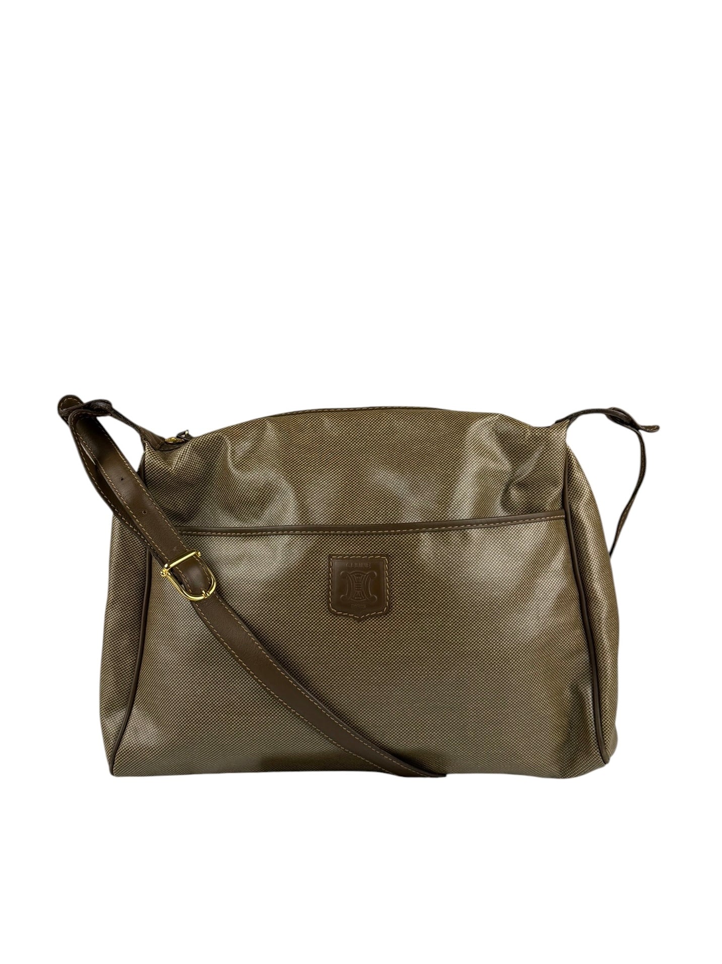 Celine Vintage Leather Shoulder Tote Bag
