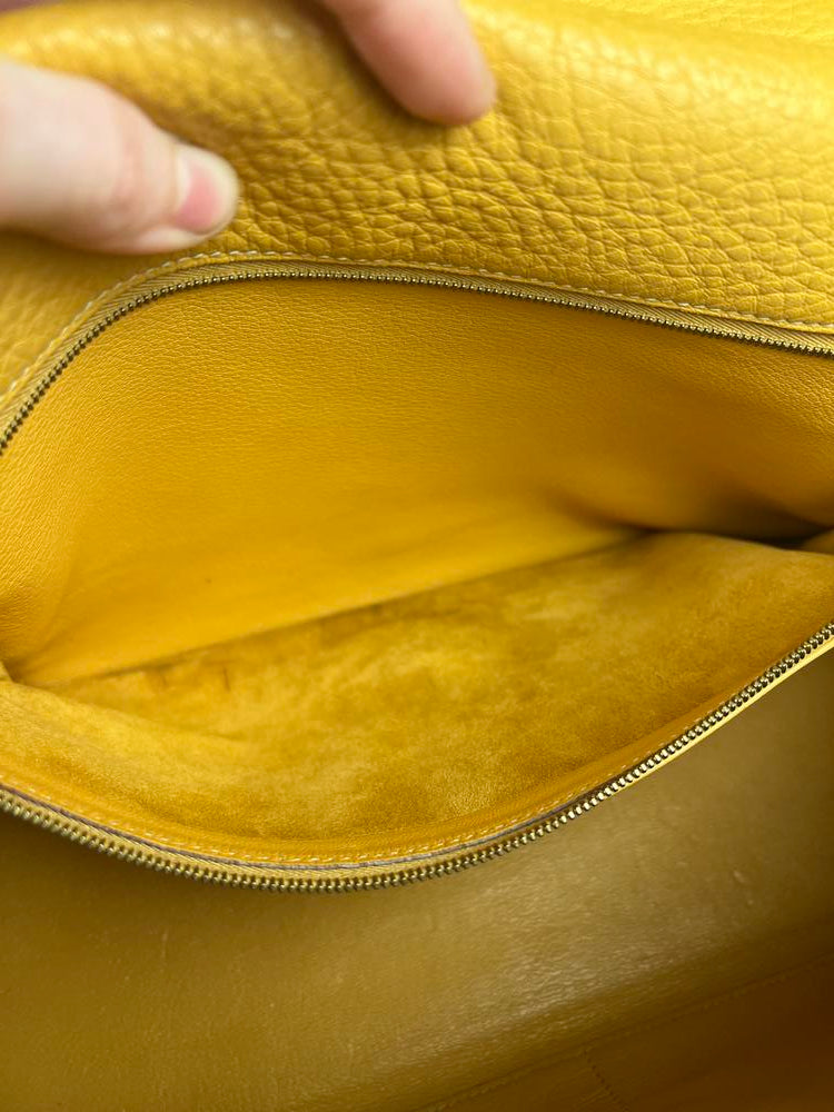 Hermes Kelly 35 Ambre Togo Gold 1997 Handbag