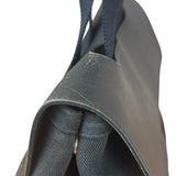 Hermes Black Canvas Leather Valparaiso Handbag