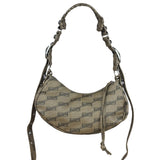 Balenciaga BB Brown Coated Canvas Monogram Le Cagole Shoulder Bag