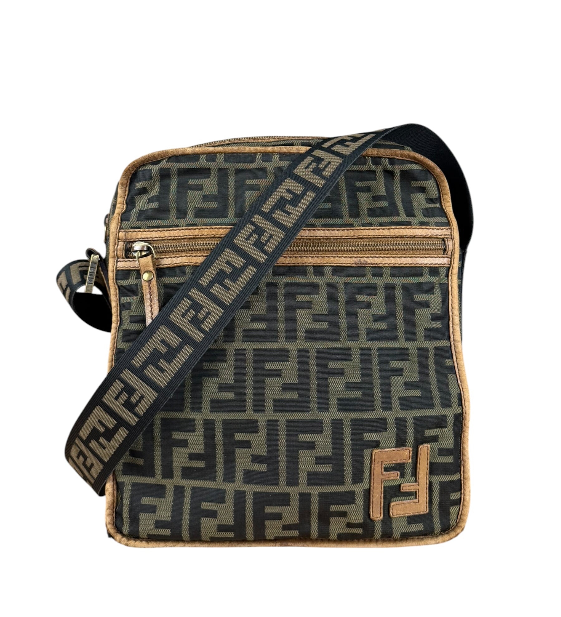 Fendi Zucca Messenger Bag