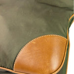 Prada Green/Brown Nylon/Leather Trim Crossbody Bag
