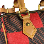 Louis Vuitton Red Pop Damier Nano Speedy Bandouliere Two-Way Bag