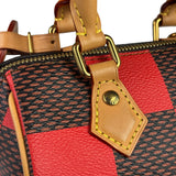 Louis Vuitton Red Pop Damier Nano Speedy Bandouliere Two-Way Bag