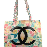 Chanel Floral Print CC Vinyl Tote 1994