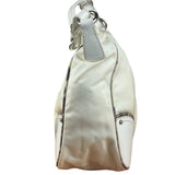 Prada White Tessuto Nylon Leather Trim Shoulder Bag