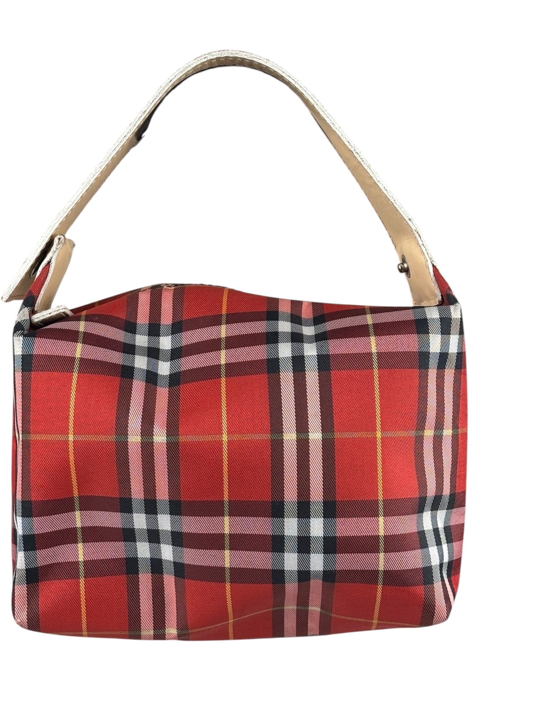 Burberry Vintage Red House Check Mini Handbag