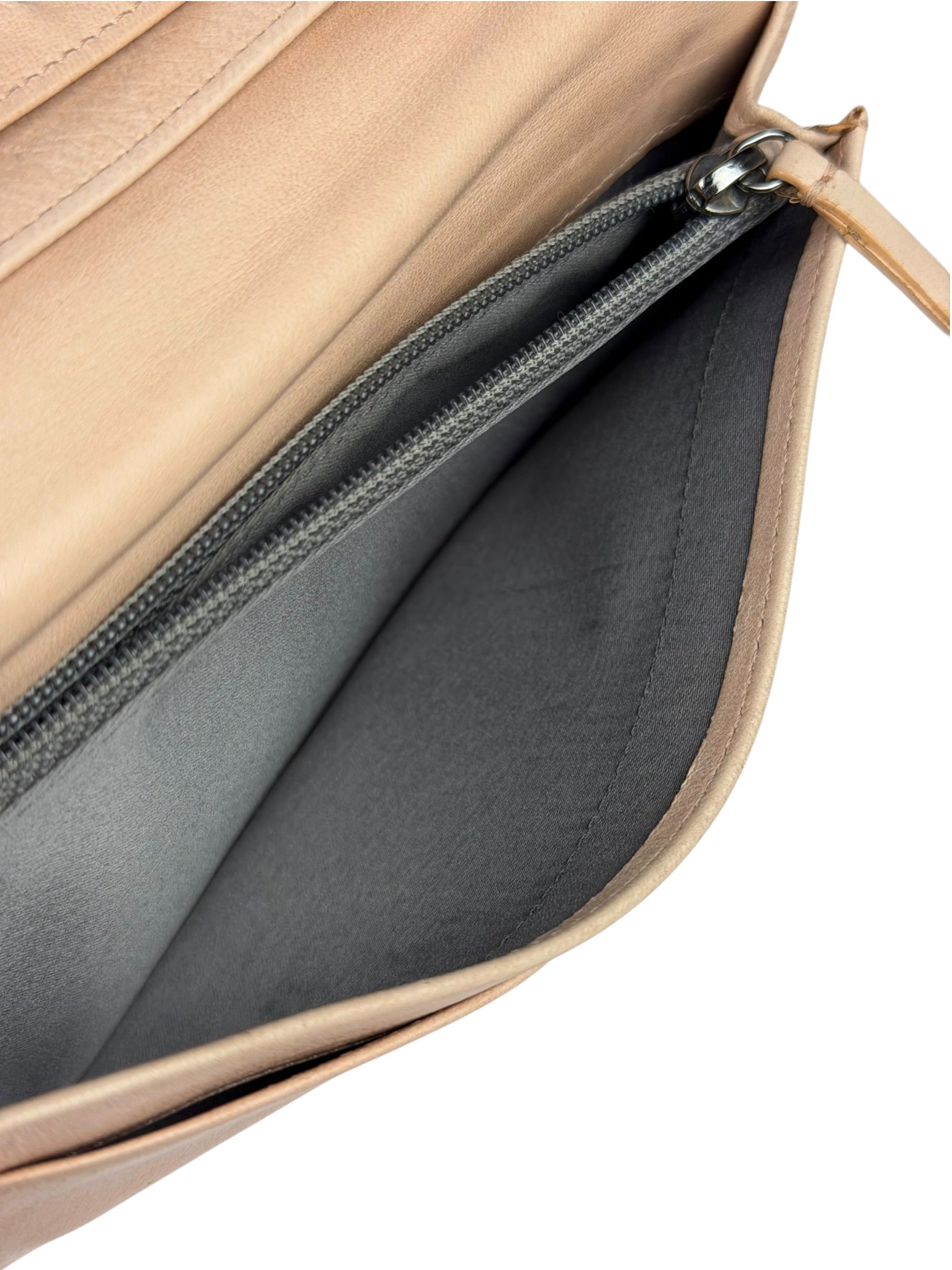 Chanel Light Pink Camila Leather Long Wallet