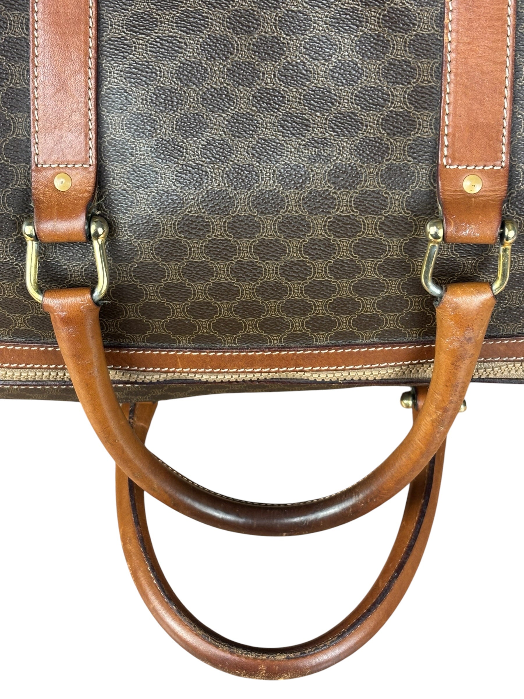 Celine Vintage Macadam Weekender Travel Bag