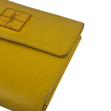 Yves Saint Laurent Yellow Leather Square Compact Wallet