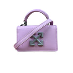 Off-White Purple Leather Micro Jitney 0.5 Two-Way Bag