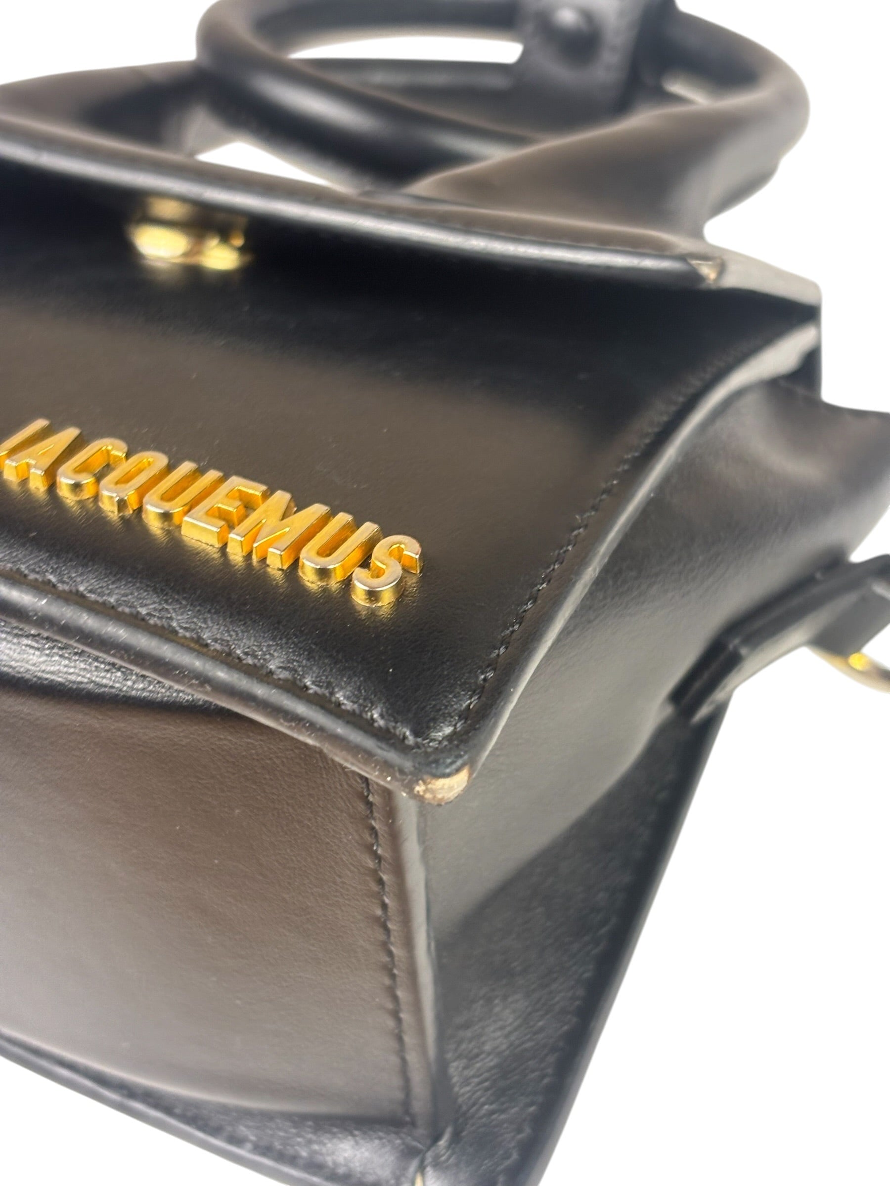 Jacquemus Black Leather The Knot Chiquito Two-Way Bag