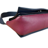 Celine Blue/Plum Leather Medium Frame Shoulder Bag